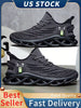Mens Sporty Sneakers Athletic Mesh Shoes Non Slip Blade Running Gym Workout Shoes Lightweight Walking Sports Cool Fashion Street Youth Sneakers Trainers